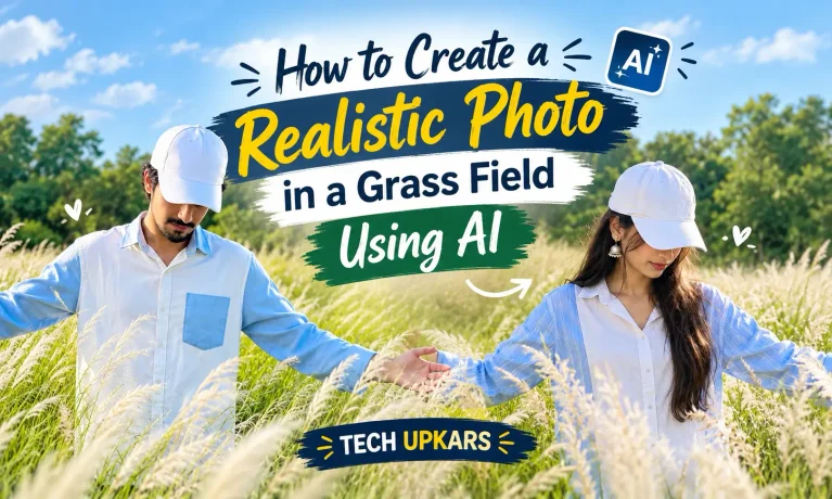 How to Create a Realistic Photo in a Grass Field Using AI