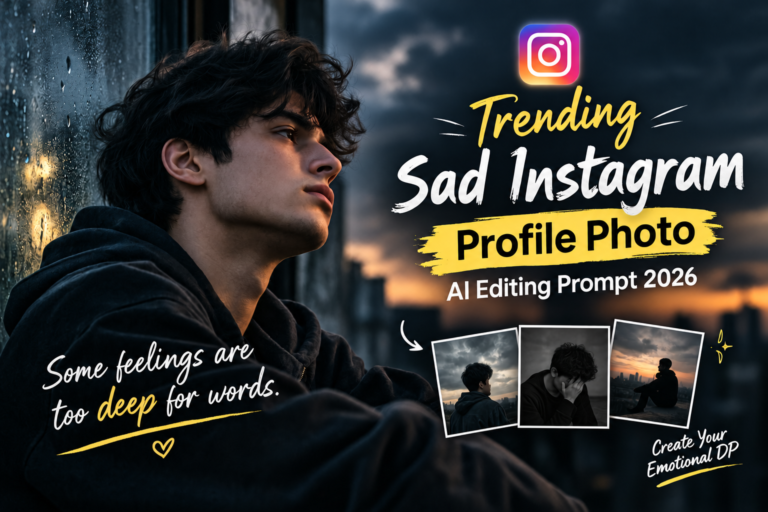 Trending Sad Instagram Profile Photo AI Editing Prompt 2026