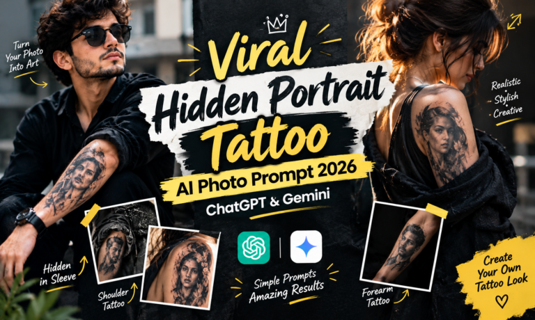 Trending Hidden Portrait Tattoo AI Photo Prompt 2026